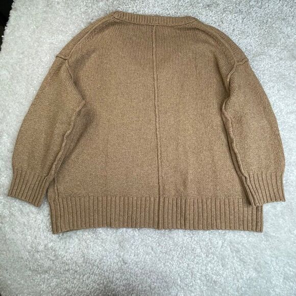 Free People Brookside Tunic Sweater Desert Camel Brown Oversized - Picture 3 of 10